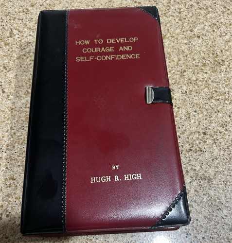 1968 "How To Develop Courage and Self-Confidence " by Hugh R High Book Flask - Picture 8 of 8