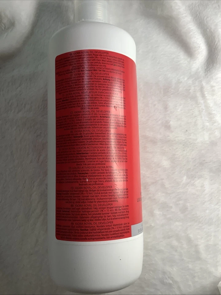 Schwarzkopf Professional Igora Royal Oil Developer 3% 33,8 oz 10 volumen 1L tbh Foto 4 de 4