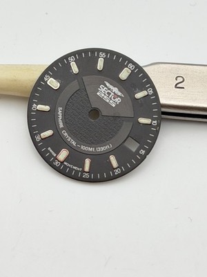Sector No Limits Quadrant 255 21.5mm Zifferblatt Einsatz für Uhr