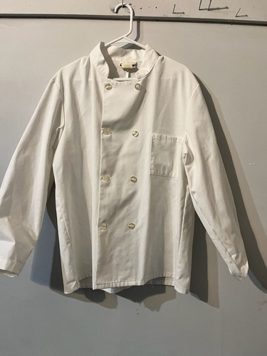 Uniform City White Long Sleeve Double Breasted Chef Coat 003-084