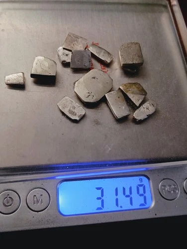 ONE OUNCE OF SILVER TRIPLE NINE FINE SILVER ONE TROY OUNCE 1,2 and 3 GRAM CHUNKS