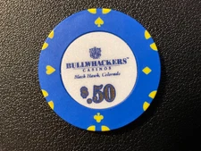 .50 Casino Chip - Bullwhackers - Blackhawk, Colorado