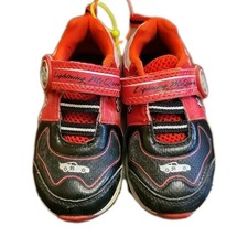 Disney Pixar Cars Lightning McQueen Toddler Boys Shoes Size 6 Red Black