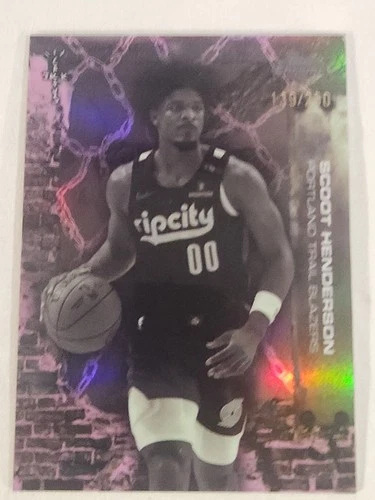 2025-26 Topps Chrome Cactus Jack Scoot Henderson Pink Refractor #'d /250 #38