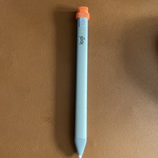 Logitech Crayon Digital Pencil Silver with Orange Lightning Connector for iPad
