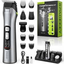 Beard Trimmer for Men, 15 Pieces Mens Grooming Kit, 5 in 1 Stainless Steel Bl...
