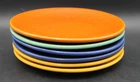 Vintage Bauer Pottery Dinner Plates Set of 6 9.5" Ringware Mixed Colors