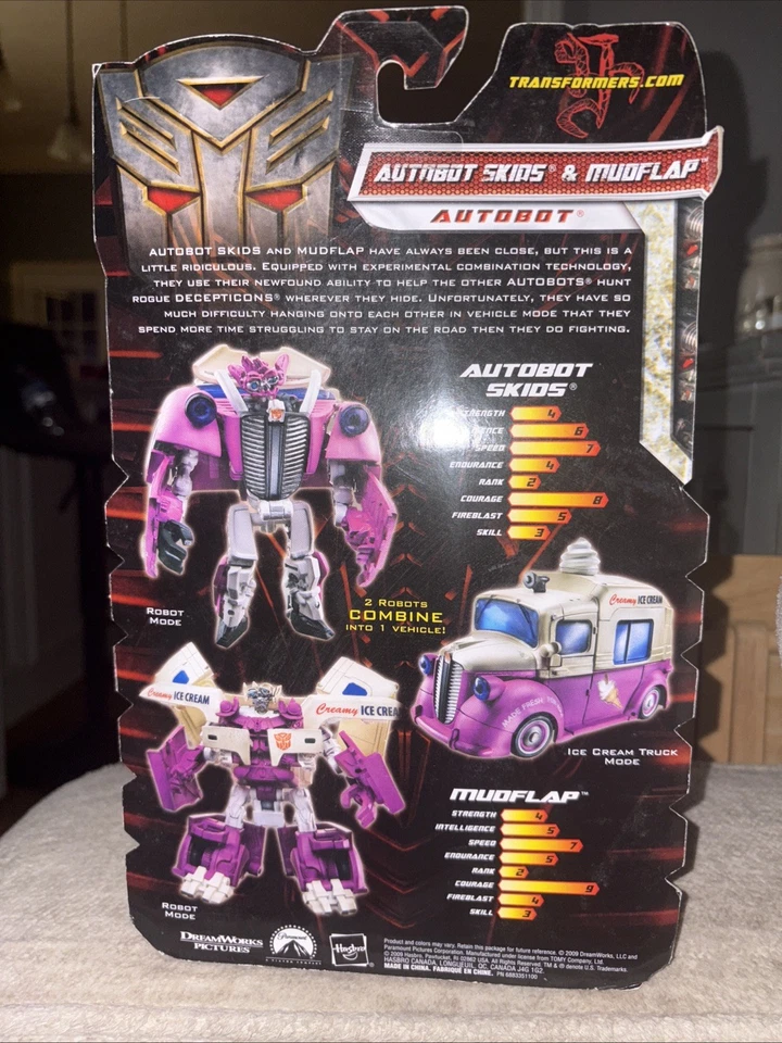 Transformers Revenge of The Fallen Autobot Skids Mudflap Ice Cream Truck ROTF - Image 4 of 4