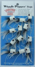 Betts 401-4-1 Marathon Bug Popper Size 4 White Red Eye Pack of 12