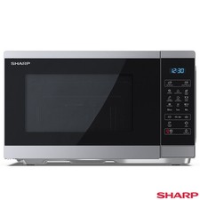 Sharp 25 Litre 900W Digital Microwave with 1000W Grill, YC-MG252AU-S