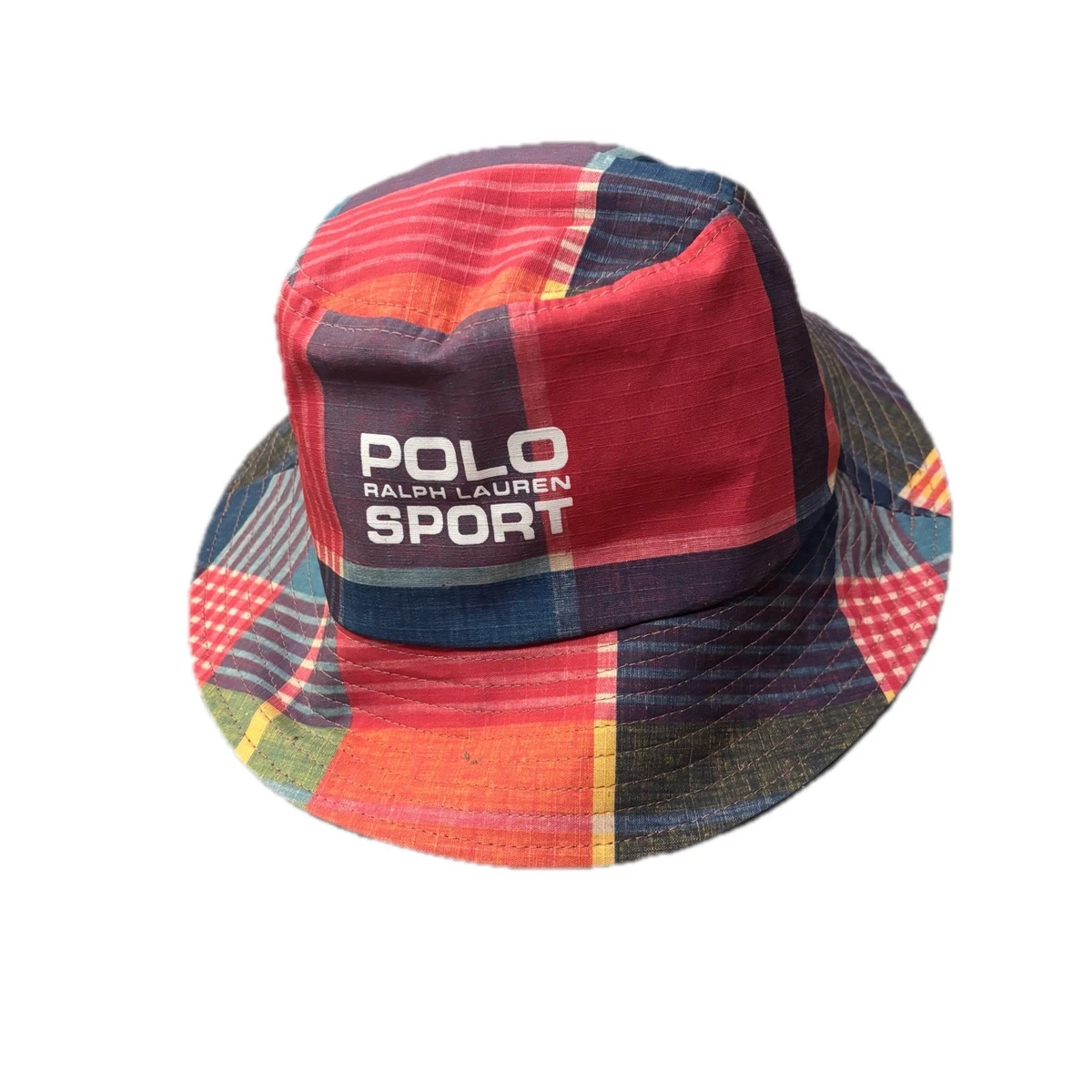 POLO SPORT S/M マルチカラーブロック バケットハット NWT POLO RALPH