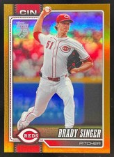 2026 Topps Brady Singer Gold Rainbow Foil /50 #282 Cincinnati Reds