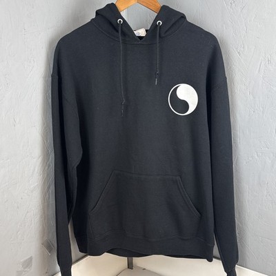 Free & Easy Don t Trip OG Black Hoodie Mens Large Yin Yang USA