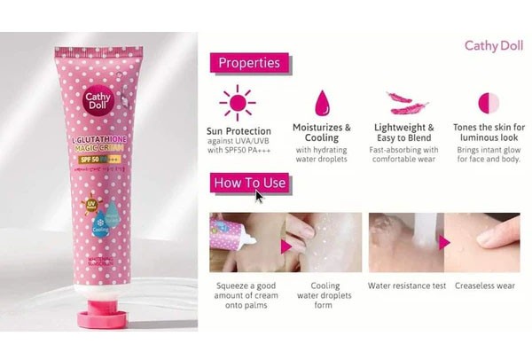 Cathy Doll - L-Glutathione Magic Cream SPF50 PA+++