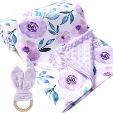 Baby Blankets for Boys Girls Soft Minky Blanket for Newborn Infant Toddler
