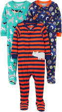 Baby-Boys 3-Pack Snug Fit Footed Cotton Pajamas