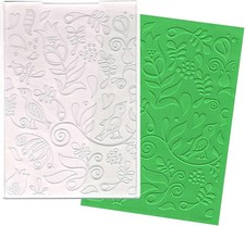 Embossing Folders for Card Making - Flower, Birds  Leaves Designs