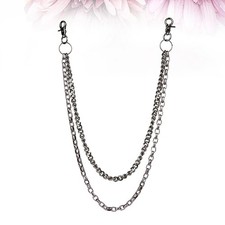 Trousers Chain Pocket Chain Stylish Double Strip Trousers Chain Jeans Pant