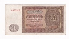 20 Mark 1948 Serie G gute gebrauchte Erhaltung Rosenberg 344a SELTEN