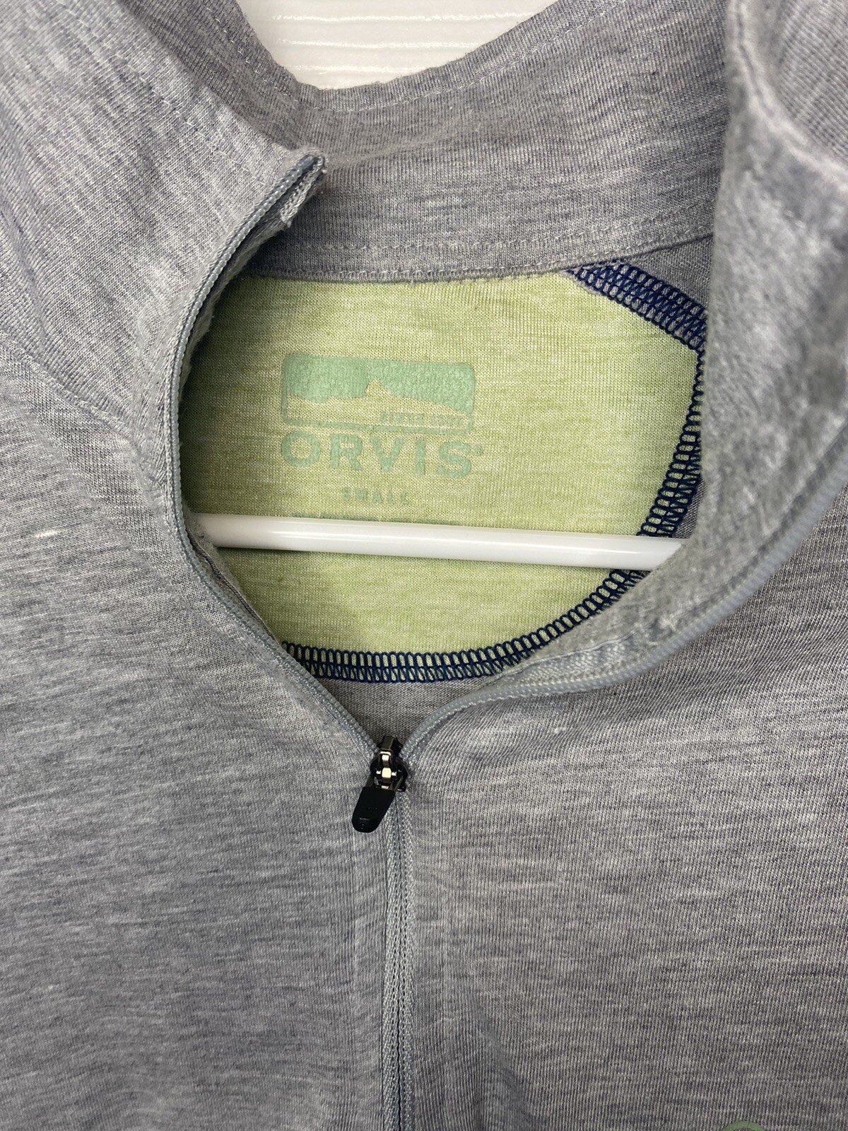 Orvis Trout Bum Shirt Long Sleeve 1/4 Zip Pullover Wo… Gem