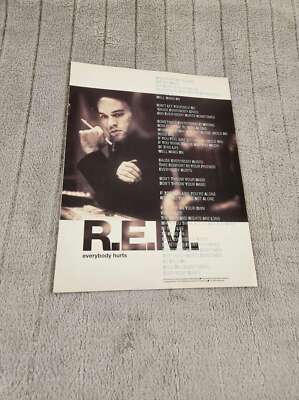 FPOT7 MAGAZINE SONG WORDS 11X8'' R.E.M. : EVERYBODY HURTS