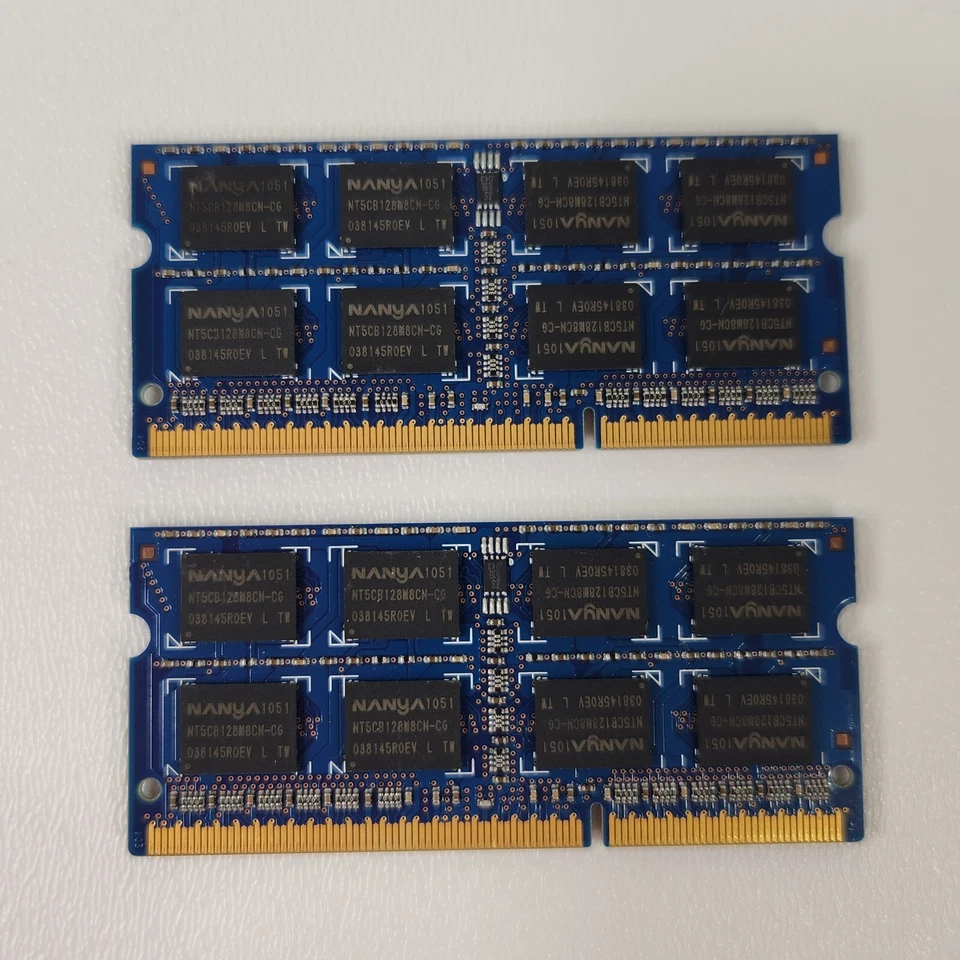 NANYA 2x2GB NT2GC64B8HC0NS-CG 2GB 2Rx8 PC3-10600S-9-10-F2.1333 Desktop Mem RAM - Image 2 of 3