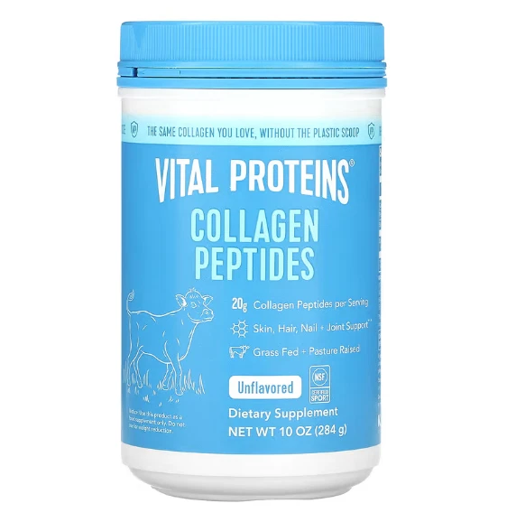Collagen Supplements, Vital Proteins Collagen Peptides Powder (Type I, III), 284
