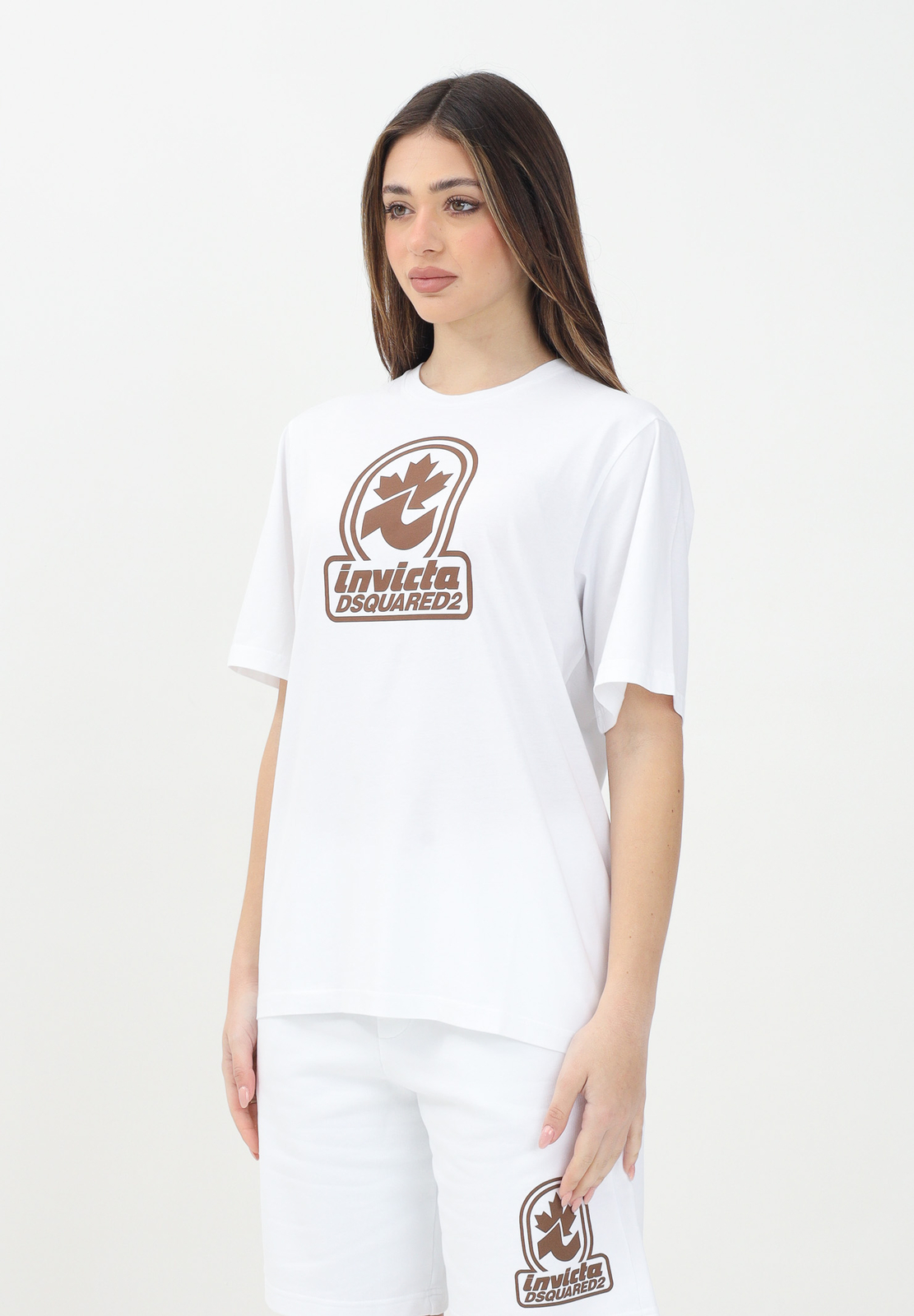 DSQUARED2 T shirt Donna Bianco T shirt manica corta T shirt a manica corta Invic