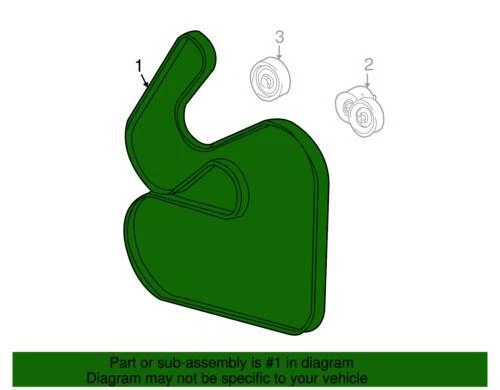 Cinturón serpentino Ranger Sable Taurus 1997-2003 genuino Ford Mercury F8DZ-8620-CD Foto 3 de 3