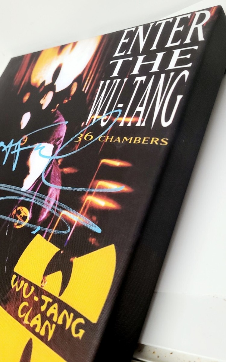 Wu-Tang Clan Signed 36 Chambers Album Cover Canvas GHOSTFACE