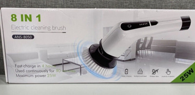 8 In 1 Electric Cleaning Brush (ANS-8050), White