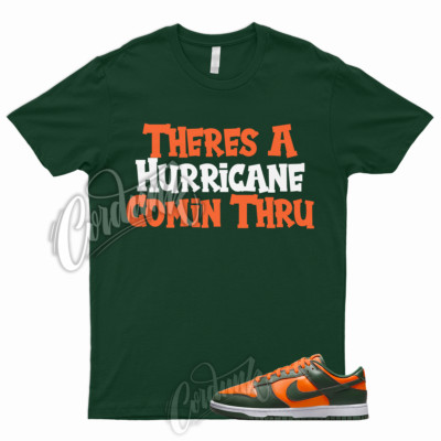 HURR Shirt for Dunk Low Miami Orange Team Green High Rain FAMU Hurricane Forest