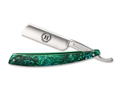 BÖKER Abalone Rasiermesser 6/8'' Carbonstahl Französischer Kopf Extrahohl 140209