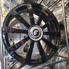 26x10 Forgiato Concavo-m 6 Lug Chevy Gmc Ford Ram Xl Floater Cap Wheel Tire Pkg