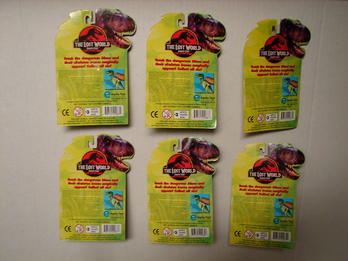 JURASSIC PARK THE LOST WORLD 1996 COMPLETE SET OF DINO SKELETON