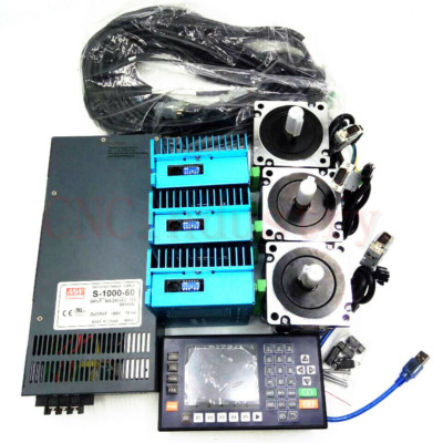 4.5NM 3Axis Closed Loop Stepper Motor Nema34 Drive&1000W Power Supply&Controller