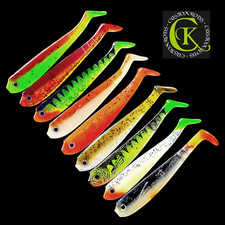 9x Rubber Fish Shad 7cm Novelty Stint Kauli Ukellei Zander Perch Pike Rapeseed