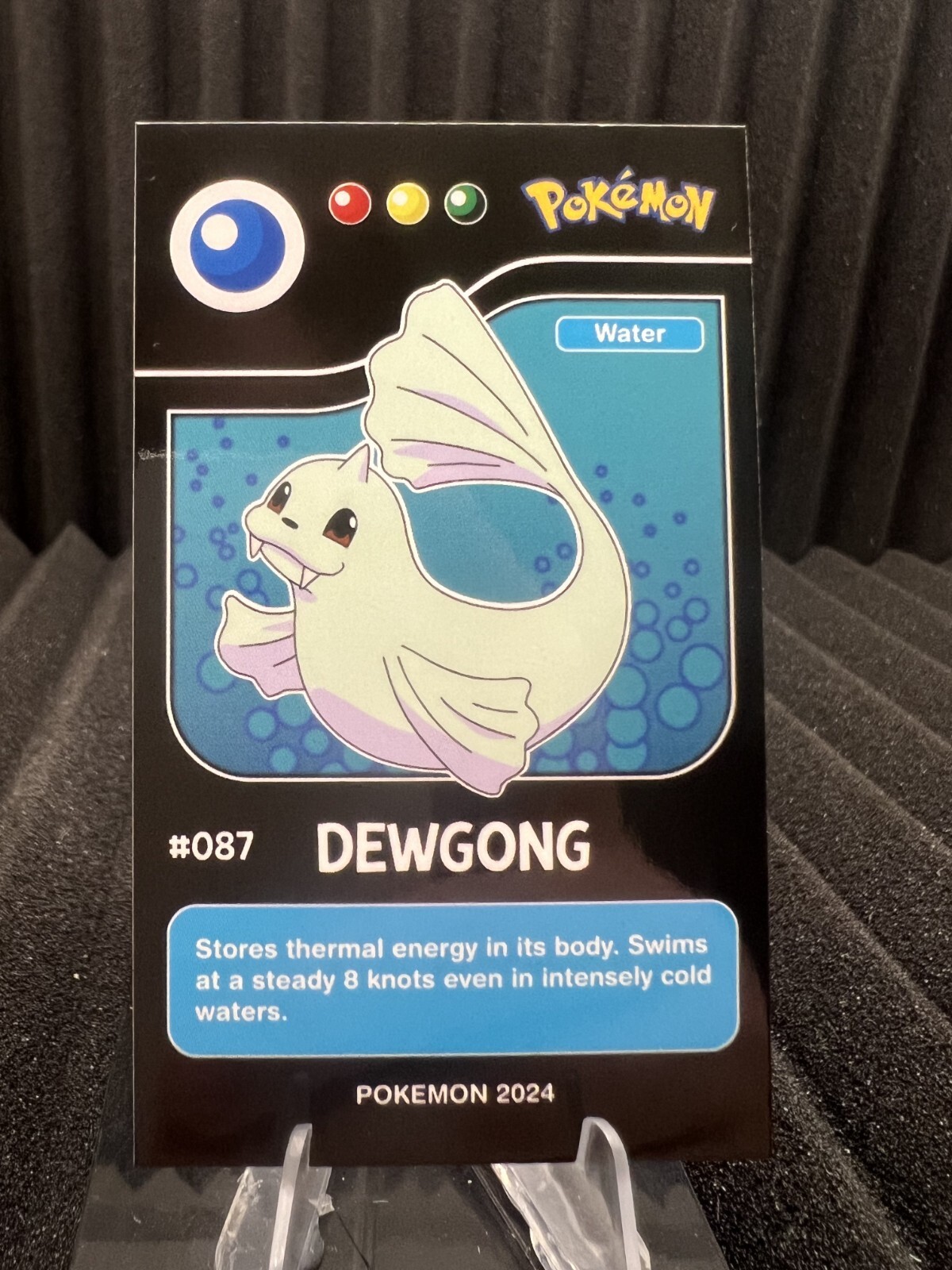 Dewgong #87 - Pokedex Black Kanto 2024 - Pokemon Card NM