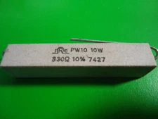 Resistor 10 Watt (1) Cement Power Resistor 330 ohm NOS IRC Canada