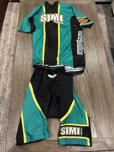 Mens Simi High School Mountain Bike Cycling Kit Shorts & Racing Jersey Large