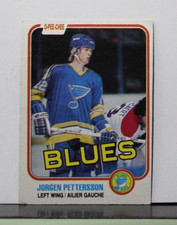 1981/82 O-Pee-Chee Hockey Jorgen Pettersson Card #296 St. Louis Blues