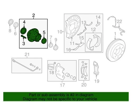 Buje original Ford LC2Z-1109-B Foto 2 de 2