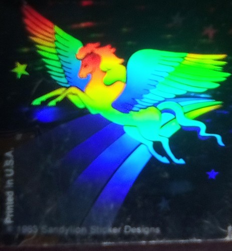 SandyLion© 1984    Hologram multiple   6 Pegasus 