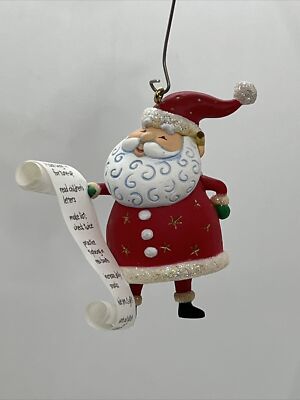 Hallmark Keepsake Christmas Tree Ornament ''So much To Do'' Xmas Santa Clause 2004