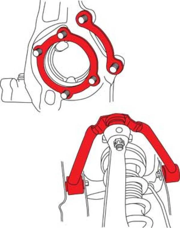 SPC Performance Fits 03-08 Nissan 350Z/03-07 Infiniti G35 Front Adjustable Contr - Image 3 of 3