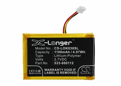1100mAh Battery For Logitech IIIuminated Living-Room Keyboard K830,K830,L/N 1406