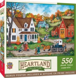 MasterPieces Jigsaw Puzzle;  Dinner at Grandma's by Bonnie White;  550 pieces