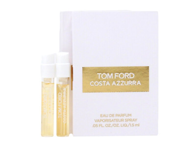 TOM FORD COSTA AZZURRA EDP 1.5ml .05fl oz x 2 COLOGNE PERFUME SPRAY SAMPLES