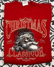 Vintage Christmas Classique Santa Claus Ugly Sweater Party 90s Sweatshirt XL
