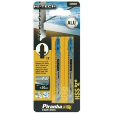 Image of Black & Decker Piranha Hi-Tech Jigsaw Blade T Shank HSS Metal, 100 mm - Set of 2
